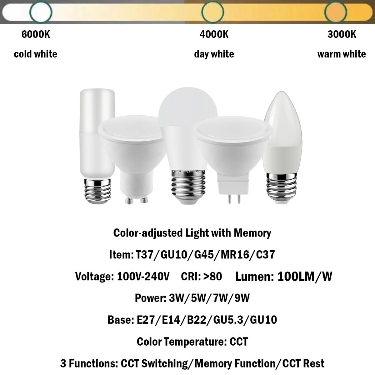 ޸  LED Ʈ Ʈ, Ȩ ǽ Ʈκ , 3   , 3-9W, 100-240V, GU10, MR16, C37, T37, G45, 10 , ǰ